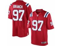 Youth Nike New England Patriots #97 Alan Branch Red Alternate NFL Jersey