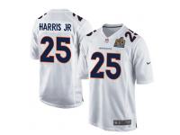 Youth Nike NFL Denver Broncos #25 Chris Harris Jr Super Bowl 50 Game White Jersey