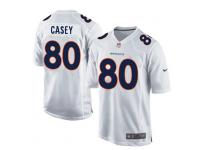 Youth Nike NFL Denver Broncos #80 James Casey Game White Jersey