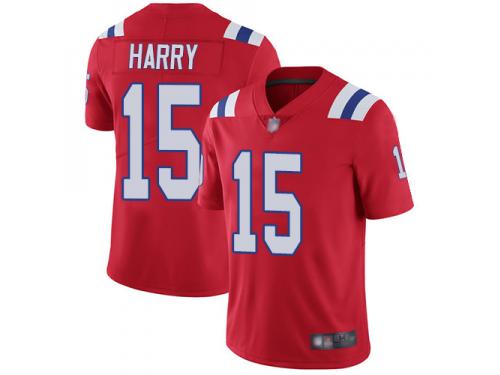 #15 Limited N'Keal Harry Red Football Alternate Men's Jersey New England Patriots Vapor Untouchable