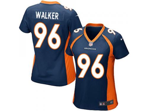 #96 Vance Walker Denver Broncos Alternate Jersey _ Nike Women's Navy Blue NFL Game