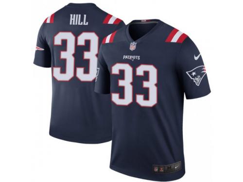 Legend Vapor Untouchable Men's Jeremy Hill New England Patriots Nike Color Rush Jersey - Navy