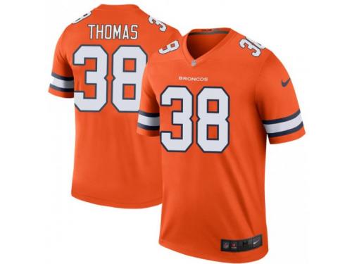 Legend Vapor Untouchable Men's Shamarko Thomas Denver Broncos Nike Color Rush Jersey - Orange