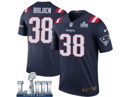 Legend Vapor Untouchable Youth Brandon Bolden New England Patriots Nike Color Rush Super Bowl LIII Jersey - Navy