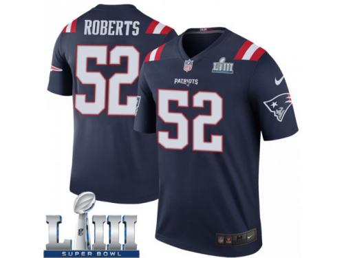 Legend Vapor Untouchable Youth Elandon Roberts New England Patriots Nike Color Rush Super Bowl LIII Jersey - Navy