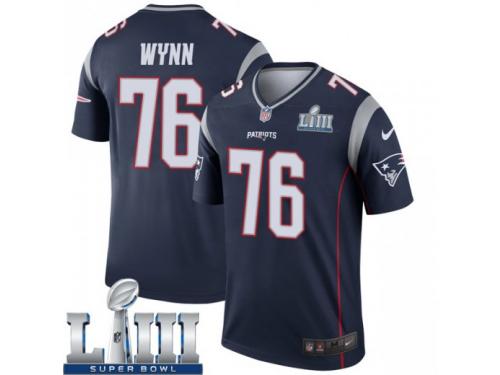 Legend Vapor Untouchable Youth Isaiah Wynn New England Patriots Nike Super Bowl LIII Jersey - Navy
