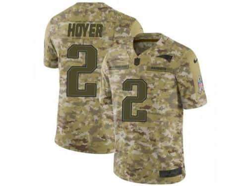 Limited Youth Brian Hoyer New England Patriots Nike 2018 Salute to Service Jersey - Camo