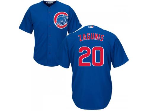 Men's Chicago Cubs Majestic Royal Cool Base #20 Mark Zagunis Jersey