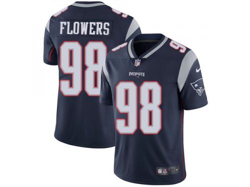 Men's Limited Trey Flowers #98 Nike Navy Blue Home Jersey - NFL New England Patriots Vapor Untouchable