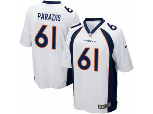 Men's Nike Denver Broncos #61 Matt Paradis Game White NFL Jersey