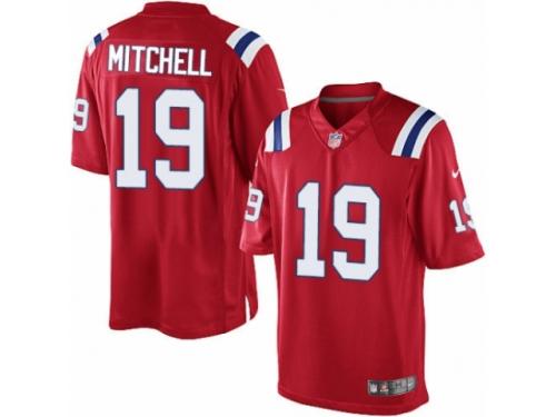 Men's Nike New England Patriots #19 Malcolm Mitchell Limited Red Alternate NFL Jersey