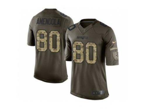 Men's Nike New England Patriots #80 Danny Amendola Limited Green Salute to Service NFL Jersey