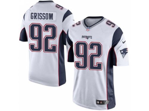 Men's Nike New England Patriots #92 Geneo Grissom Limited White NFL Jersey