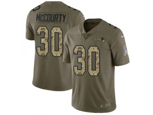 Nike Jason McCourty Limited Olive Camo Men's Jersey - NFL New England Patriots #30 2017 Salute to Service