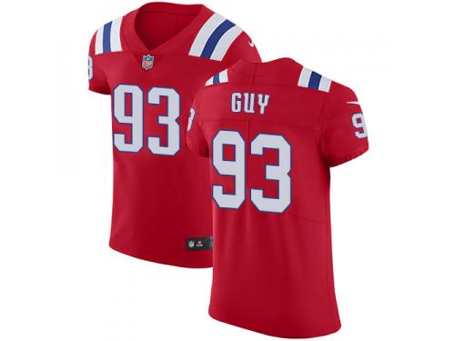 Nike Lawrence Guy Elite Red Alternate Men's Jersey - NFL New England Patriots #93 Vapor Untouchable