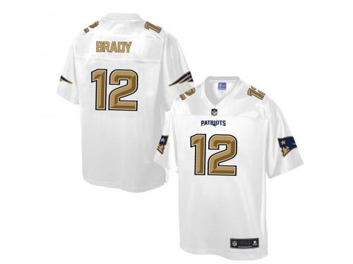 Nike Men NFL New England Patriots #12 Tom Brady White Game Jersey