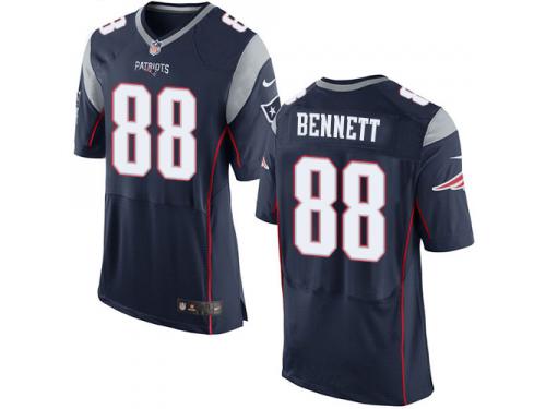 Nike Men's Martellus Bennett Elite Navy Blue Home Jersey - New England Patriots NFL #88