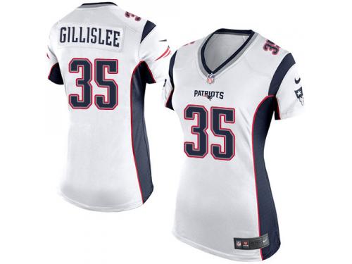 Women's Game Mike Gillislee #35 Nike White Road Jersey - NFL New England Patriots
