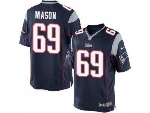 Youth Nike New England Patriots #69 Shaq Mason Limited Navy Blue Team Color NFL Jersey
