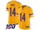 #14 Limited Stefon Diggs Gold Football Youth Jersey Minnesota Vikings Inverted Legend 100th Season