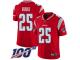 #25 Limited Terrence Brooks Red Football Youth Jersey New England Patriots Inverted Legend 100th Season