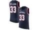 #33 Limited Joejuan Williams Navy Blue Football Men's Jersey New England Patriots Rush Player Name & Number Tank Top