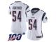 #54 Limited Dont'a Hightower White Football Road Women's Jersey New England Patriots Vapor Untouchable 100th Season