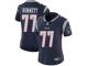 #77 Limited Michael Bennett Navy Blue Football Home Women's Jersey New England Patriots Vapor Untouchable
