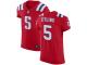 Danny Etling Men's Elite Red Jersey Nike NFL New England Patriots Vapor Untouchable Alternate #5