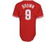 Domonic Brown Philadelphia Phillies Youth #9 Majestic Replica Jersey - Red