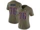 Isaiah Wynn Women's Limited Olive Jersey Nike NFL New England Patriots 2017 Salute to Service #76