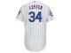 Jon Lester Chicago Cubs Majestic Flexbase Authentic Collection Jersey with 100 Years at Wrigley Field Commemorative Patch - White Royal