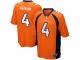 Men Game Case Keenum #4 Nike Orange Home Jersey - NFL Denver Broncos