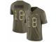 Men Nike Denver Broncos #18 Peyton Manning Limited Olive/Camo 2017 Salute to Service NFL Jersey