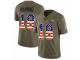 Men Nike Denver Broncos #18 Peyton Manning Limited Olive/USA Flag 2017 Salute to Service NFL Jersey