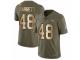 Men Nike Denver Broncos #48 Shaquil Barrett Limited Olive/Gold 2017 Salute to Service NFL Jersey