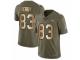 Men Nike Denver Broncos #83 A.J. Derby Limited Olive/Gold 2017 Salute to Service NFL Jersey