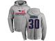 Men Nike Duron Harmon Heather Gray 2017 AFC Champions - NFL New England Patriots #30 Pullover Hoodie