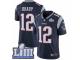 Men Nike New England Patriots #12 Tom Brady Navy Blue Team Color Vapor Untouchable Limited Player Super Bowl LIII Bound NFL Jersey