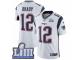 Men Nike New England Patriots #12 Tom Brady White Vapor Untouchable Limited Player Super Bowl LIII Bound NFL Jersey