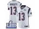 Men Nike New England Patriots #13 Phillip Dorsett White Vapor Untouchable Limited Player Super Bowl LIII Bound NFL Jersey