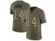 Men Nike New England Patriots #14 Brandin Cooks Limited Olive/Camo 2017 Salute to Service NFL Jersey
