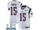 Men Nike New England Patriots #15 Chris Hogan White Vapor Untouchable Limited Player Super Bowl LII NFL Jersey