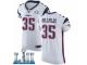 Men Nike New England Patriots #35 Mike Gillislee White Vapor Untouchable Elite Player Super Bowl LII NFL Jersey