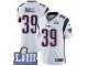 Men Nike New England Patriots #39 Montee Ball White Vapor Untouchable Limited Player Super Bowl LIII Bound NFL Jersey