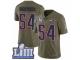 Men Nike New England Patriots #54 Donta Hightower Limited Olive 2017 Salute to Service Super Bowl LIII Bound NFL Jersey