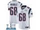 Men Nike New England Patriots #68 LaAdrian Waddle White Vapor Untouchable Limited Player Super Bowl LII NFL Jersey