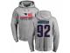 Men Nike New England Patriots #92 James Harrison Heather Gray 2017 AFC Champions Pullover Hoodie