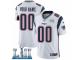 Men Nike New England Patriots Customized White Vapor Untouchable Custom Limited Super Bowl LII NFL Jersey