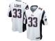 Men Nike NFL New England Patriots #33 Dion Lewis Road White Game Jersey